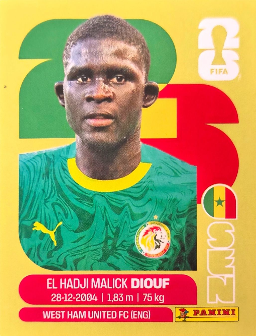 Panini Carte collezionabili: Carte FIFA World Cup 2026 SEN 7 – Usato da Clarens venduto da rim_g98y