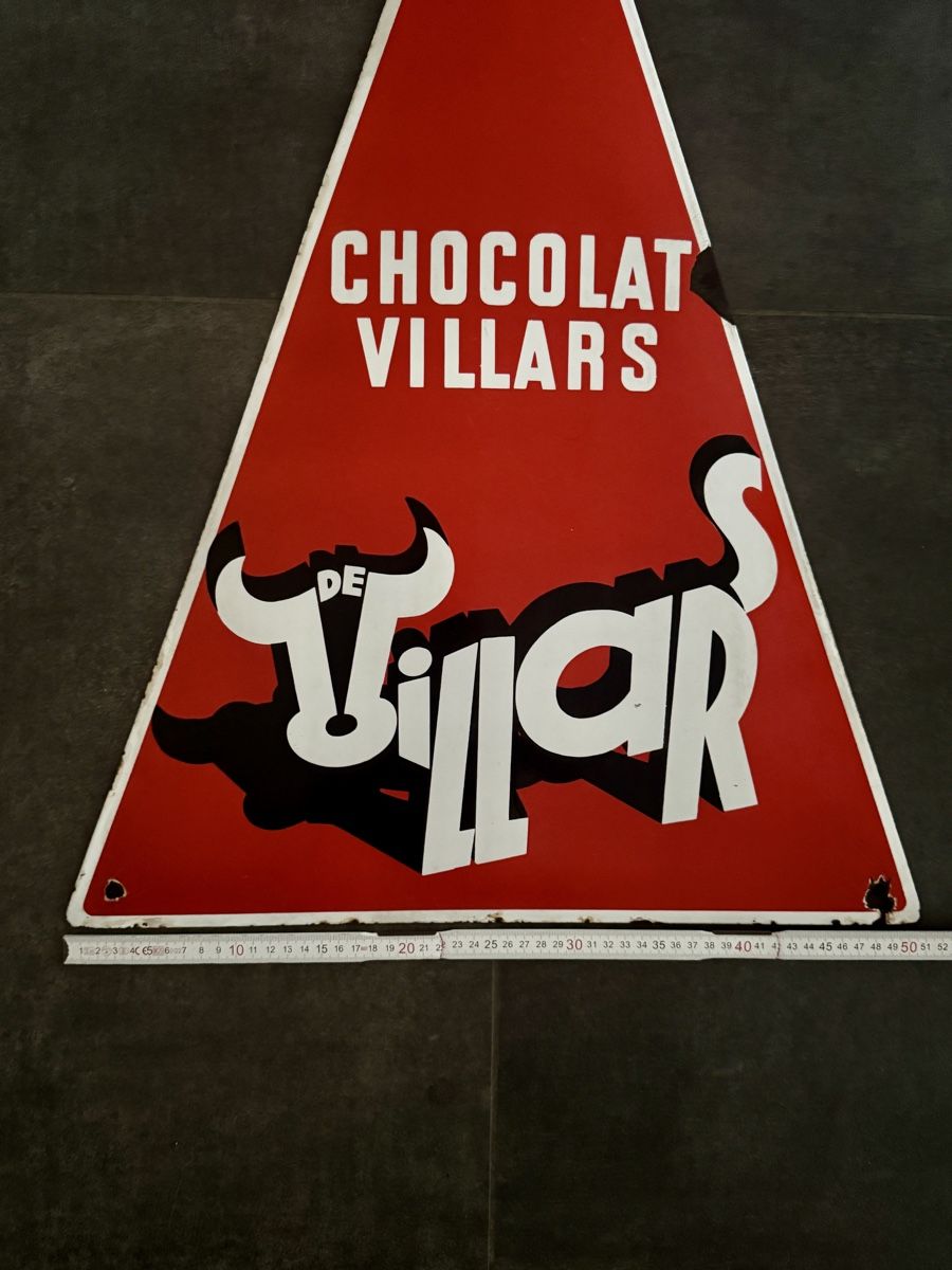 Insegne: Emailschild Chocolat Villars Freiburg – Usato da Oberwil BL venduto da FASDINATION_11 7