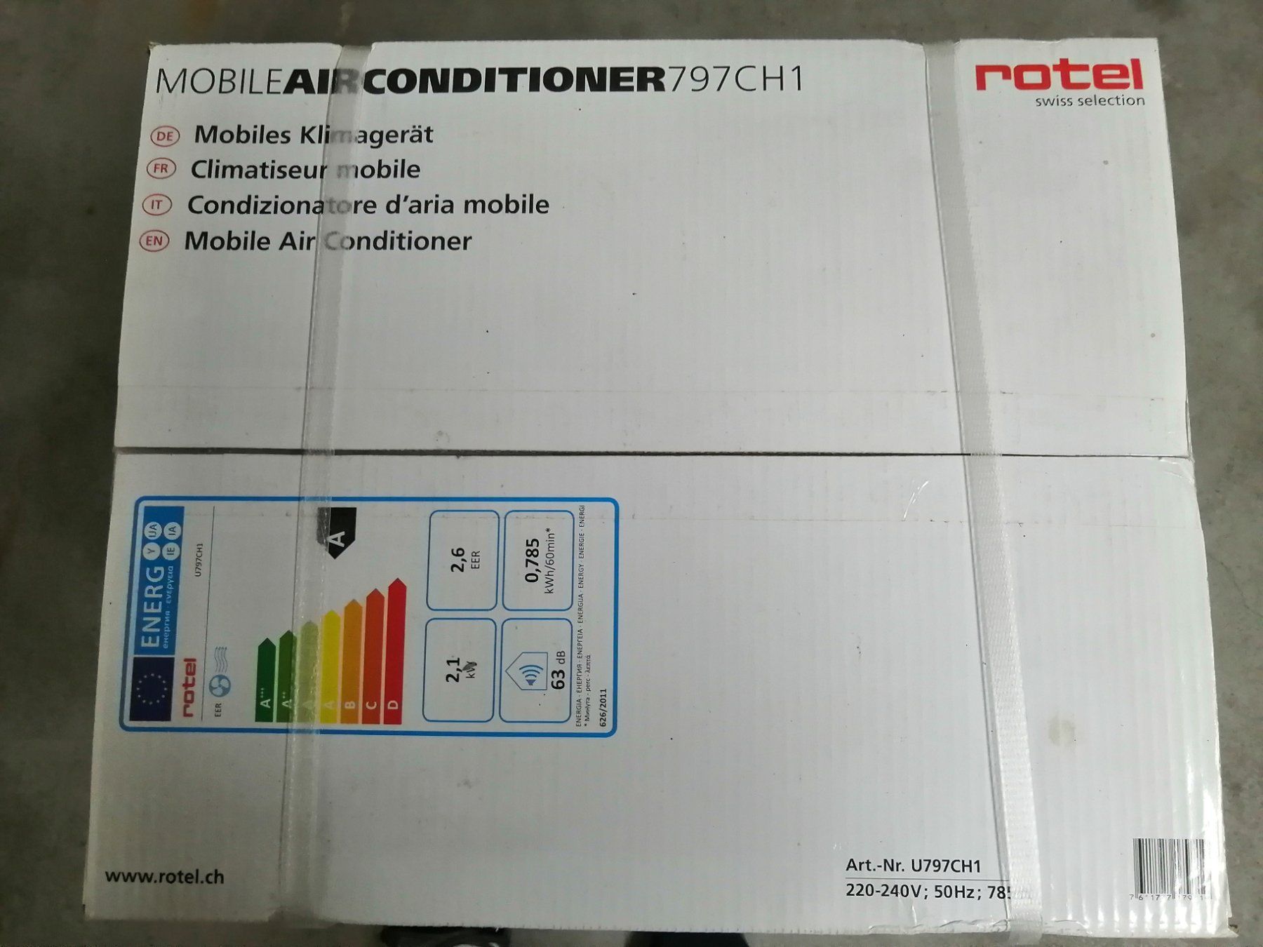 Rotel Condizionatori: Klimagerät Rotel 7'000BTU – Nuovo e nell'imballaggio originale da Aeugstertal venduto da Nospower2 1