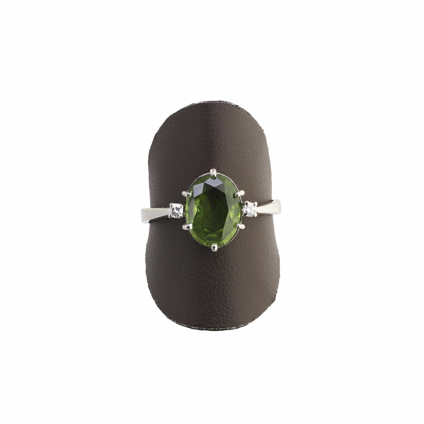 Anelli: Peridot Diamant Ring, – Usato da Zürich venduto da Vintage-Jewellery 3