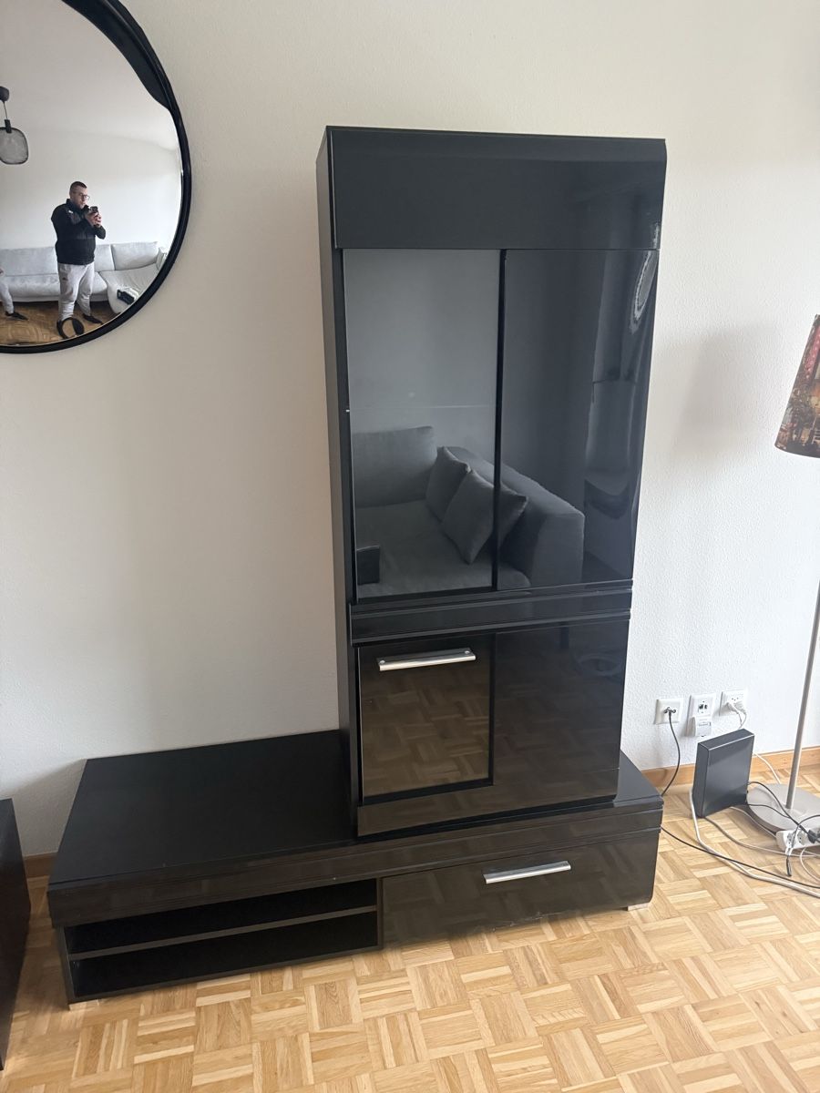 TV Möbel: Moderne Wohnwand / Tv Mobel mit Vitrine  – Gebraucht aus Steinmaur von Bal-Rajmi1 1