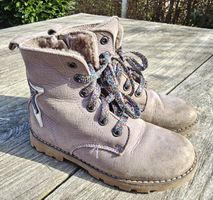 Gefütterte Lederstiefel für Mädchen Gr.28