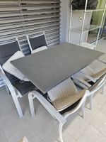 Gartentisch mit 4 Stuehlen Aluminium guter Zustand
