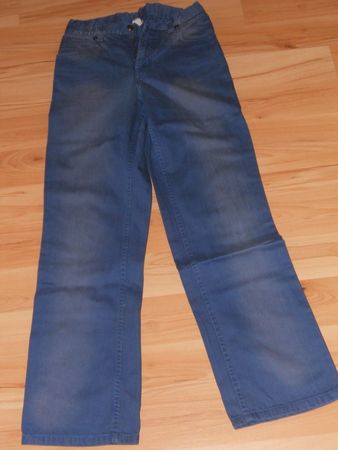 Neu: Jeans mit verstellbarem Bund - blau - Gr.164