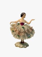 Antique Dresden Figurine Lace Porcelain, marked