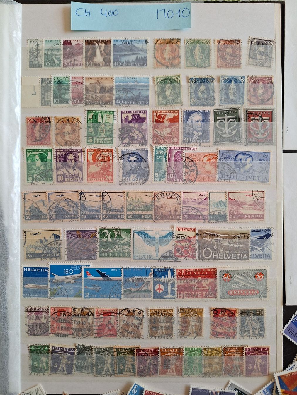 Alle Briefmarken: CH: 400 VERSCHIEDENE GESTEMPELTE (M010) – Gebraucht aus Genolier von Antoine30 2