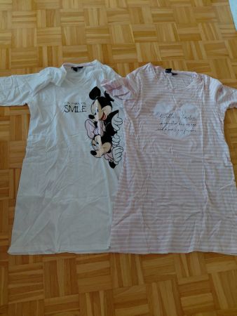 2 Neu Damen nacht longshirt gr M