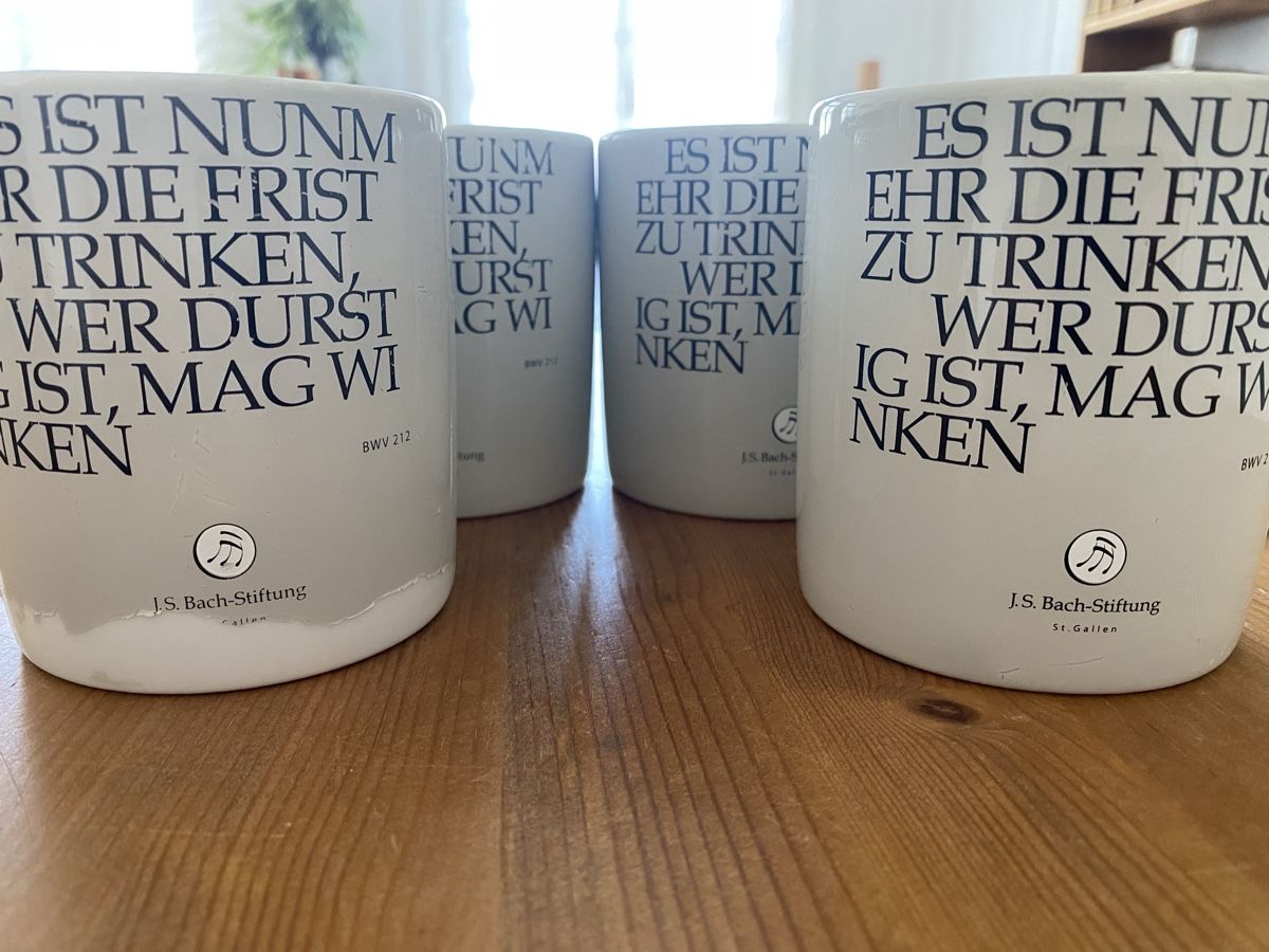 Tazze: 6 x Tassen J. S. Bach-Stiftung – Usato da St.Gallen venduto da kingsamas 6
