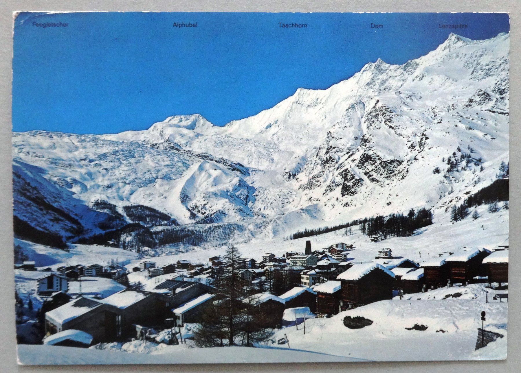 Ansichtskarten: Saas-Fee 1800 m – Defekt aus Fétigny von Billy2miny