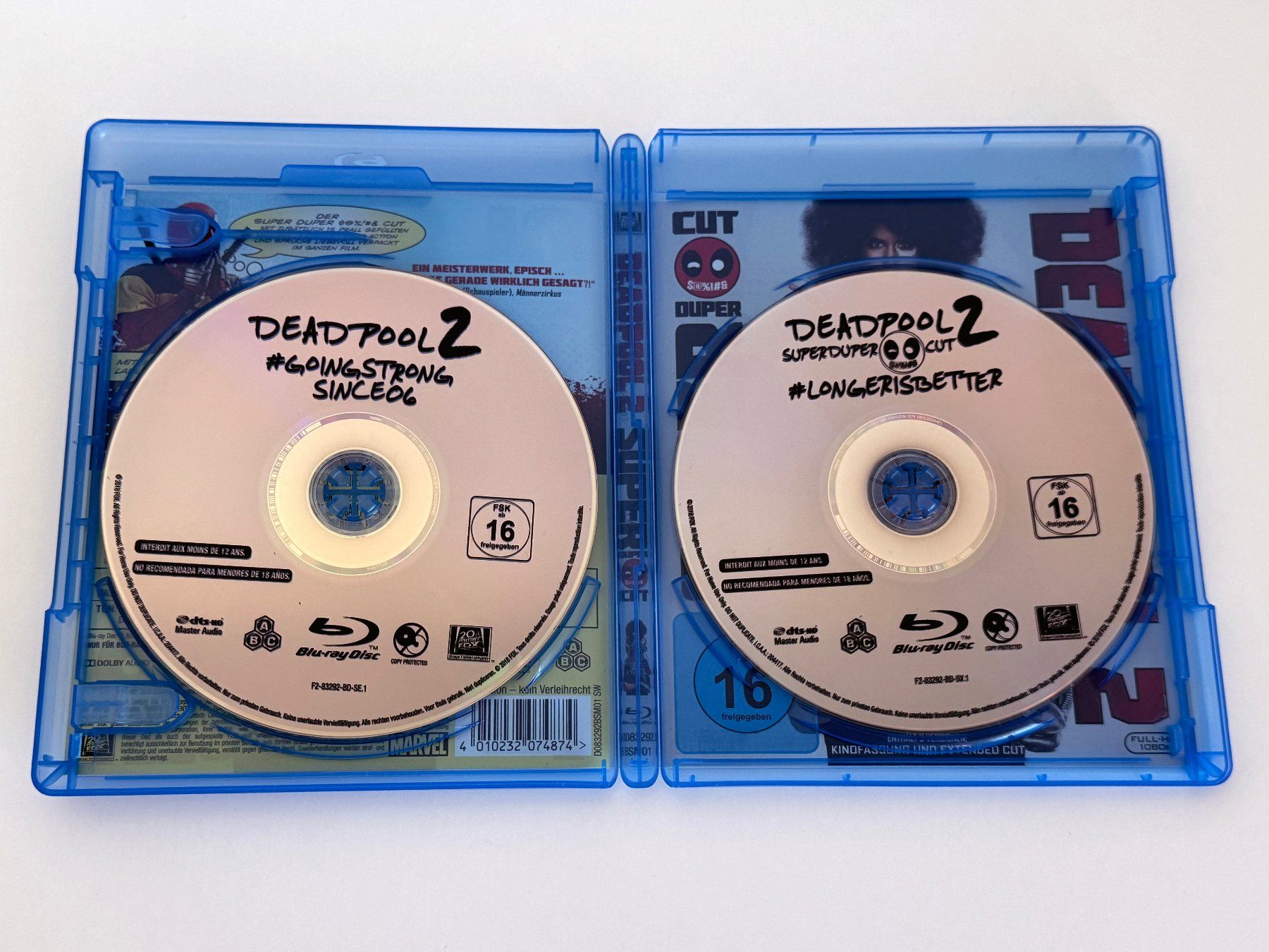 Alle DVDs: Deadpool 1 und 2 Blu-ray Set – Gebraucht aus Neuheim von vnetz 4