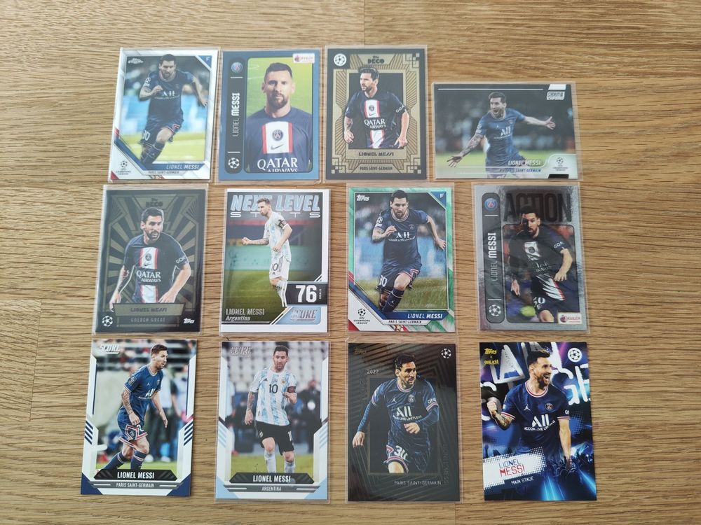 LOT De 140 Cartes De Football Topps & Panini - Endommagées, Numérotées, Reliques - Collection