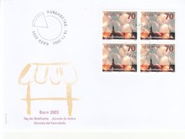 SBK 1103 im 4er-Block FDC