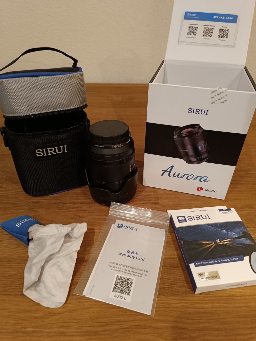 Sirui Obiettivi: Sirui Aurora 35mm F1.4 L-Mount – Nuovo (secondo la descrizione) da Mollis venduto da GordoCojones