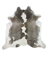 echtes Kuhfell Teppich Grey/White
