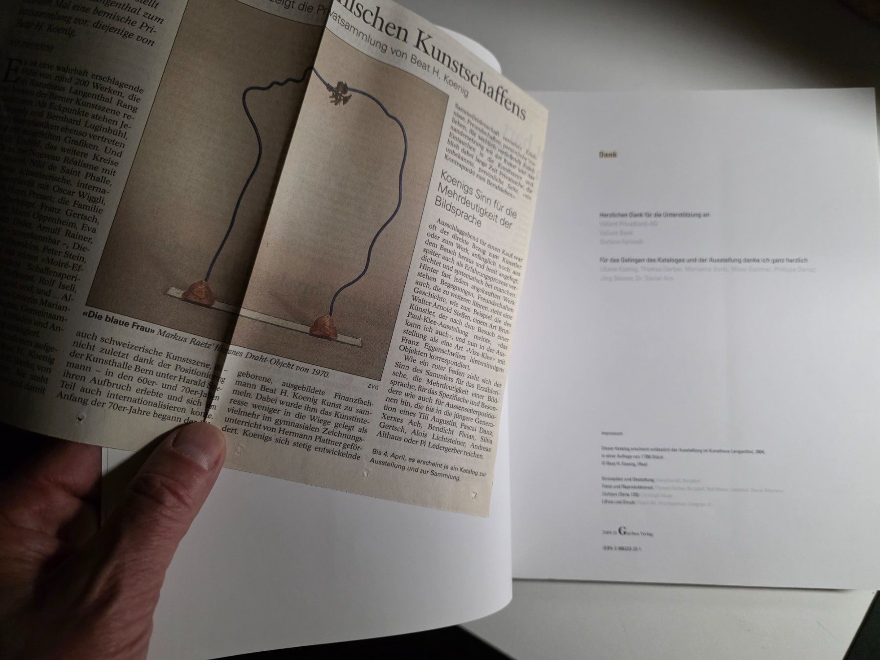 Libri: Kunstsammlung Beat H. Koenig - 2004 Langenthal limit. – Usato da Walterswil BE venduto da Lonitti 4