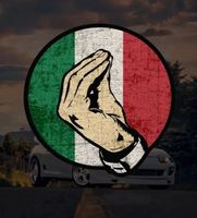 Sticker Aufkleber Italien Hand