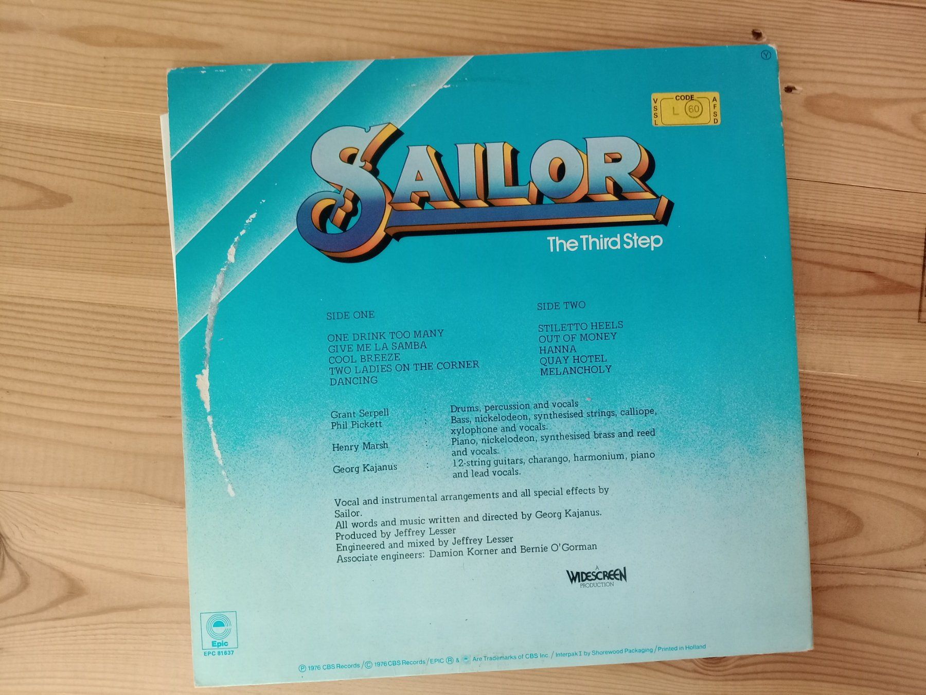 Dischi in vinile: Sailor - The Third Step - Vinyl LP - – Usato da Waldenburg venduto da STICKER_KING 3