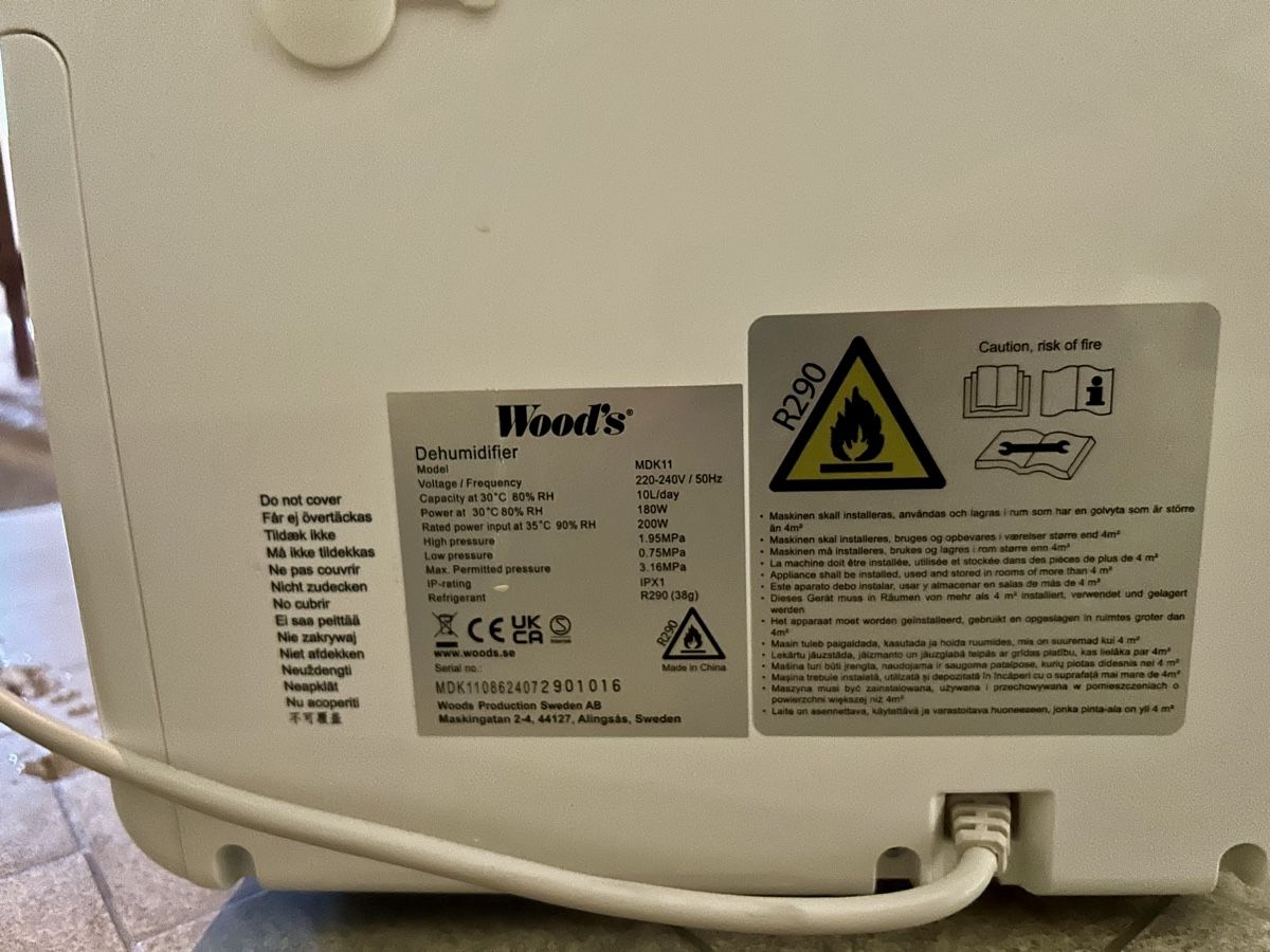 Wood's Deumidificatori: Wood's Dehumidifier MDK11 – Nuovo (secondo la descrizione) da Zürich venduto da chi_7k5b 5