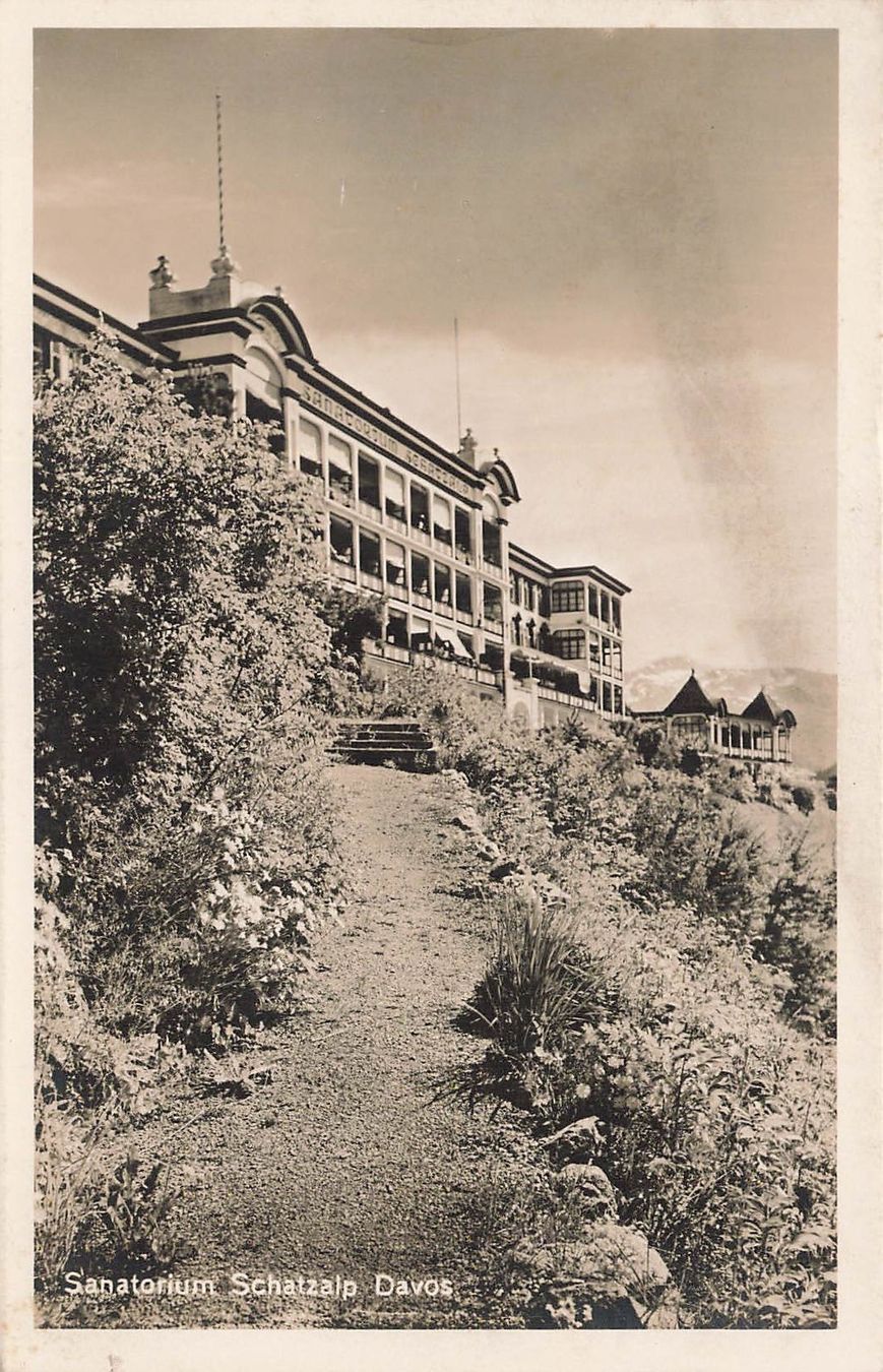 Ansichtskarten: Davos GR Sanatorium Schatzalp – Gebraucht aus Biasca von Blenio71