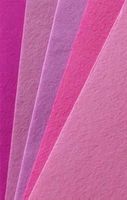 BASTELFILZ-SET, 5 PLATTEN, FILZ 30x30 cm Felt