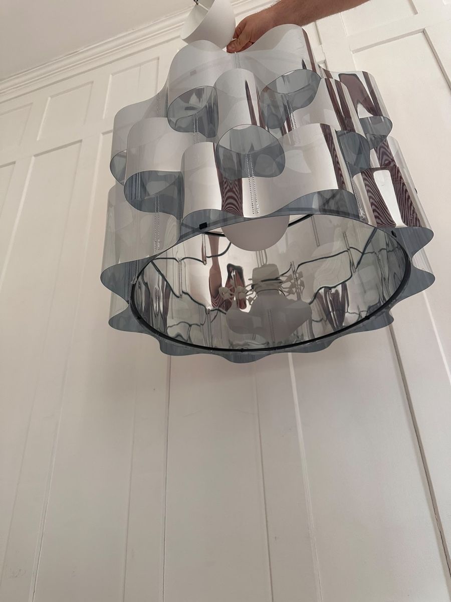 Ikea Lampadari & plafoniere: IKEA Älvstarr, Pendelleuchte mit Chrom Effekt – Usato da St. Gallen venduto da severin_g. 1