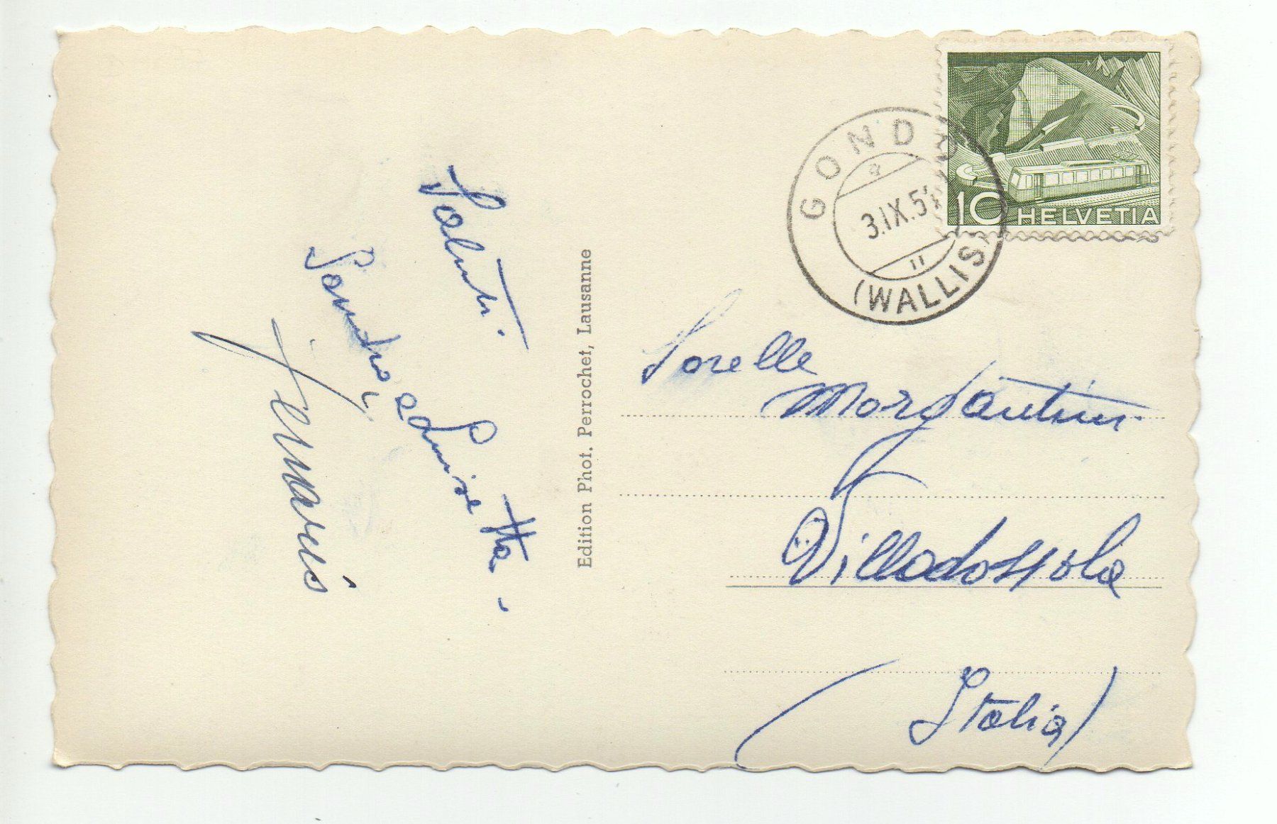 Cartes postales: SIMPLON KULM Hirte mit Schafen – D'occasion à Jona par philajona 1