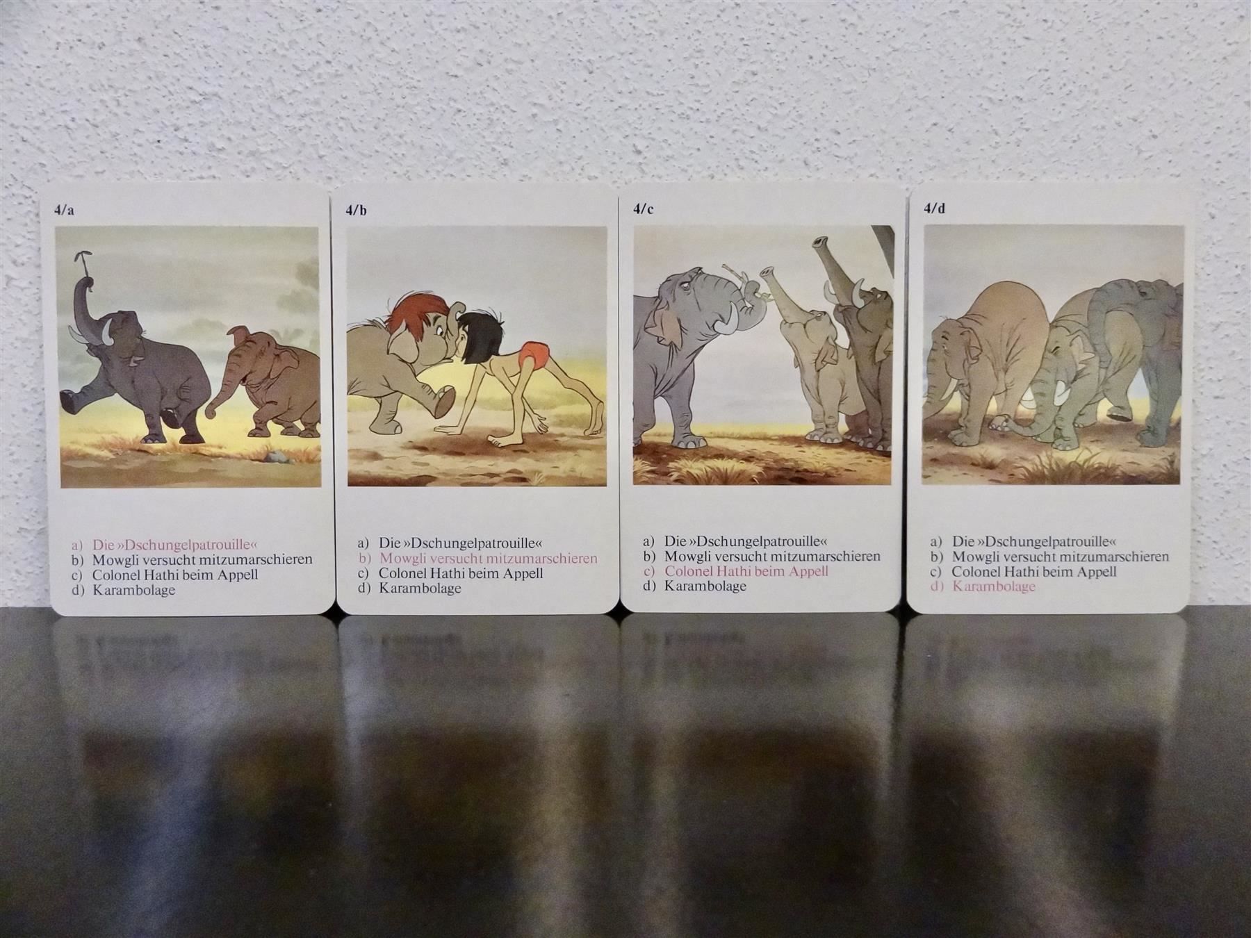 Giochi: altes Quartett DAS DSCHUNGELBUCH 1969 – Usato da Kerzers venduto da wisaundso 5