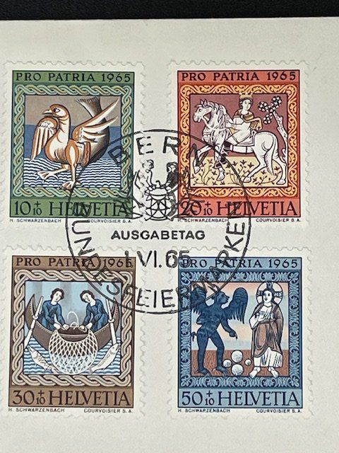 Alle Briefmarken: Ersttagsbrief Bundesfeier 1965 – Gebraucht aus Herisau von ErWi9100 3