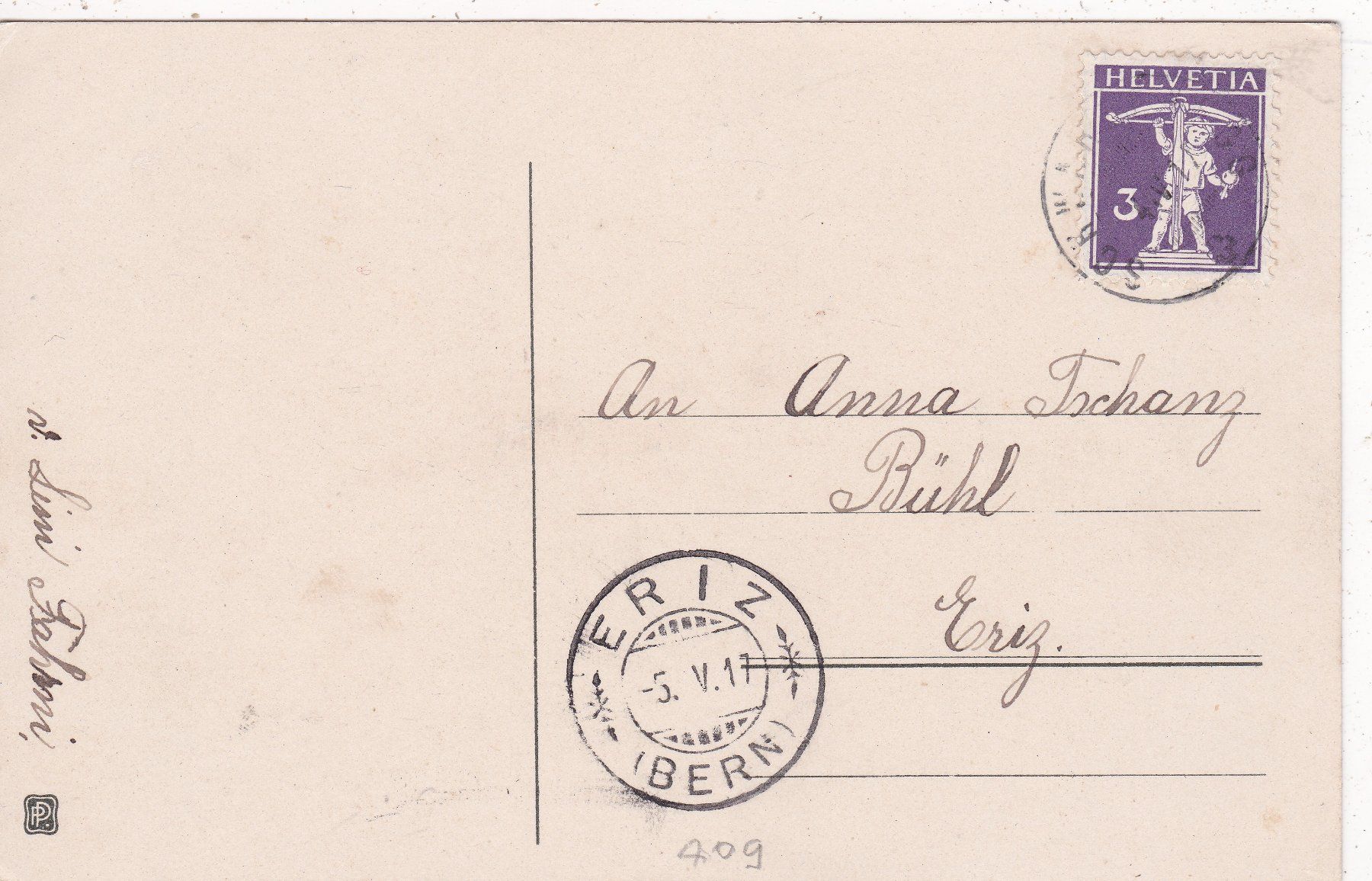 Cartoline postali: Kitsch Ostern Küken Schachte 1917 – Usato da Herisau venduto da Lisegrat2008 1