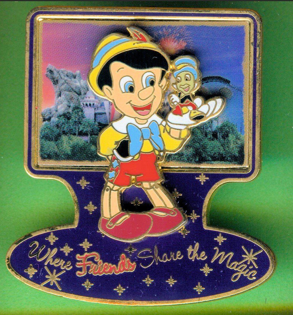 Disney Placchette & Badge: DISNEY  Friends  PINOCCHIO und JIMINY – Usato da Winterthur venduto da Sammleroase