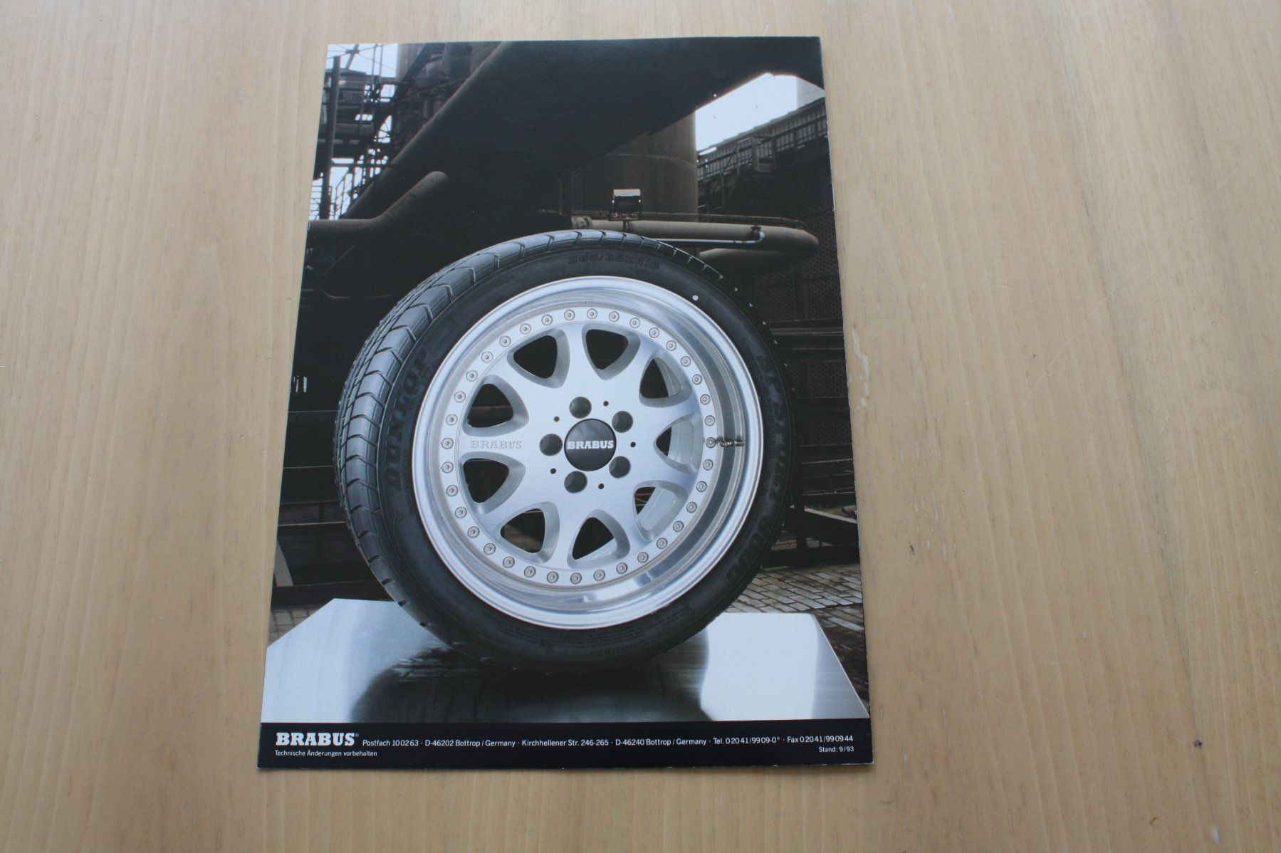 Mercedes-Benz Documenti: Brabus Monoblock Prospekt 9/1993 – Usato da Wikon venduto da erwin400 4