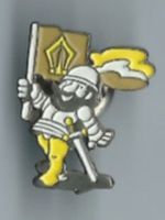 Ritter mit Fahne Pin