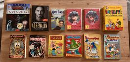 Diverse Bücher, Comics und DVDs