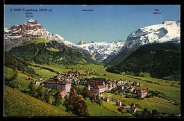 Engelberg, Ortsansicht mit Spannörter u