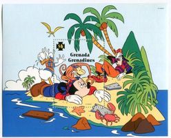Block Walt Disney. Micky Maus. Grenada