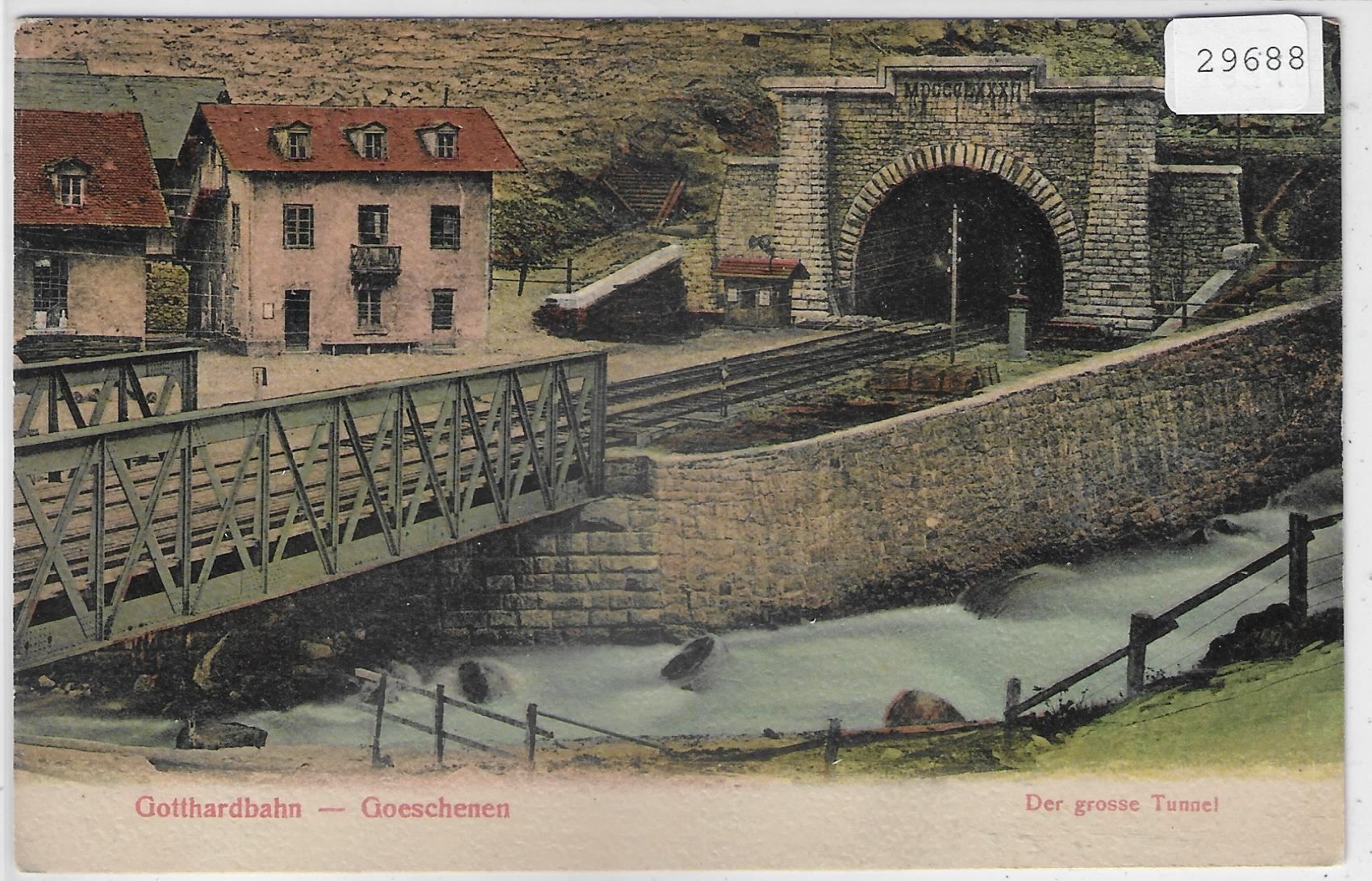 Cartoline postali: Gotthardbahn - Der grosse Tunnel bei – Usato da Ettingen venduto da Kartenplanet