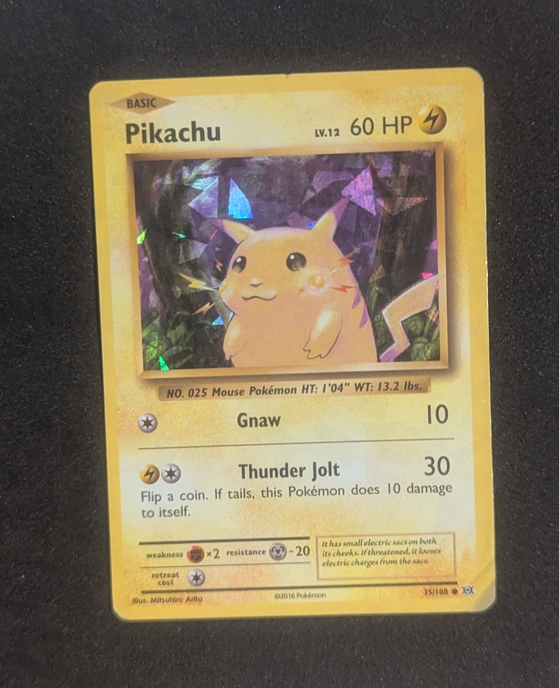 Pokémon Sammelbilder & Trading cards: Pikachu Cracked Ice Holo 35/108 – Gebraucht aus Zürich von printz7