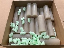 870 Posten Raureifkerzen Ø=5cm H=14cm aus Liquidation