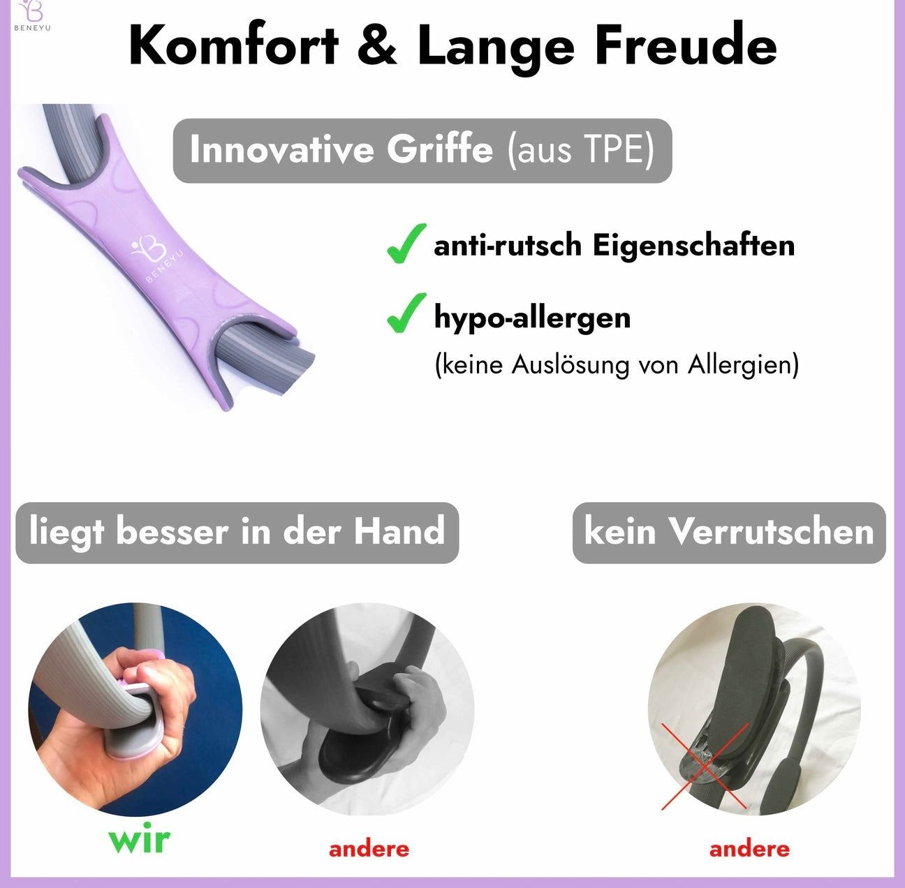 Hometrainer: Rutschfester & Superleichter Pilates Ring - Oberschenkeltrai – Nuovo e nell'imballaggio originale da Basel venduto da Seifehuesli 4
