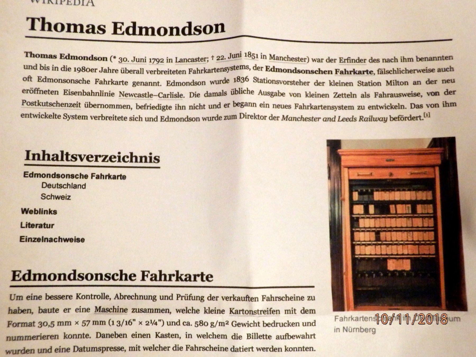 Biglietti: 7 Bahnbillette, Thomas Edmondson – Usato da Ueberstorf venduto da dinbau 7
