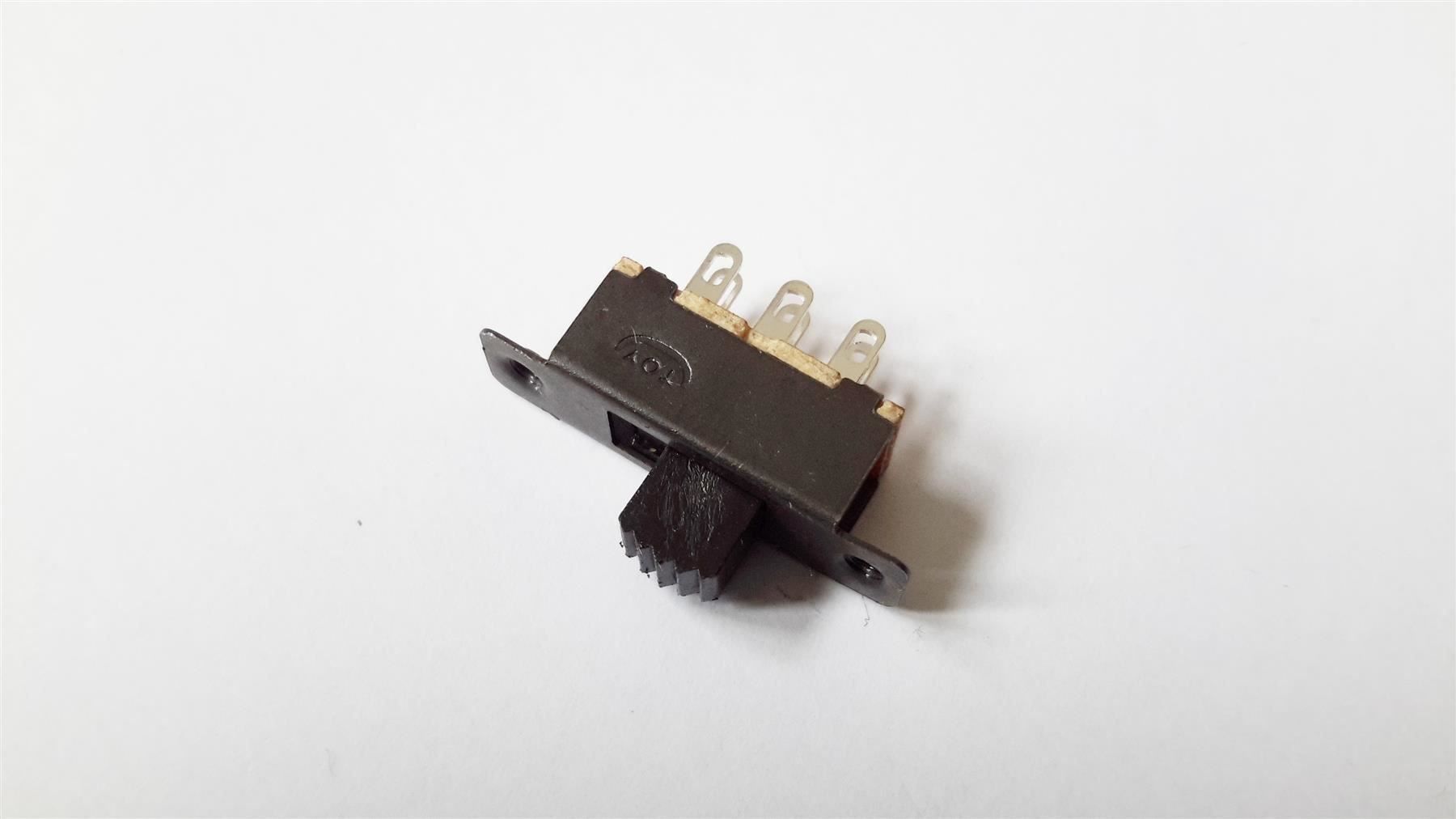 Schalter: Schiebeschalter Mini 6 Pins 2xUM schwarz – Neu und originalverpackt aus St. Gallen von cointec 2