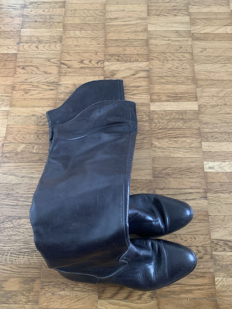 Scarpe da donna: Navy boot leder stiefel overknee – Usato da Zürich venduto da Nikuska32 4