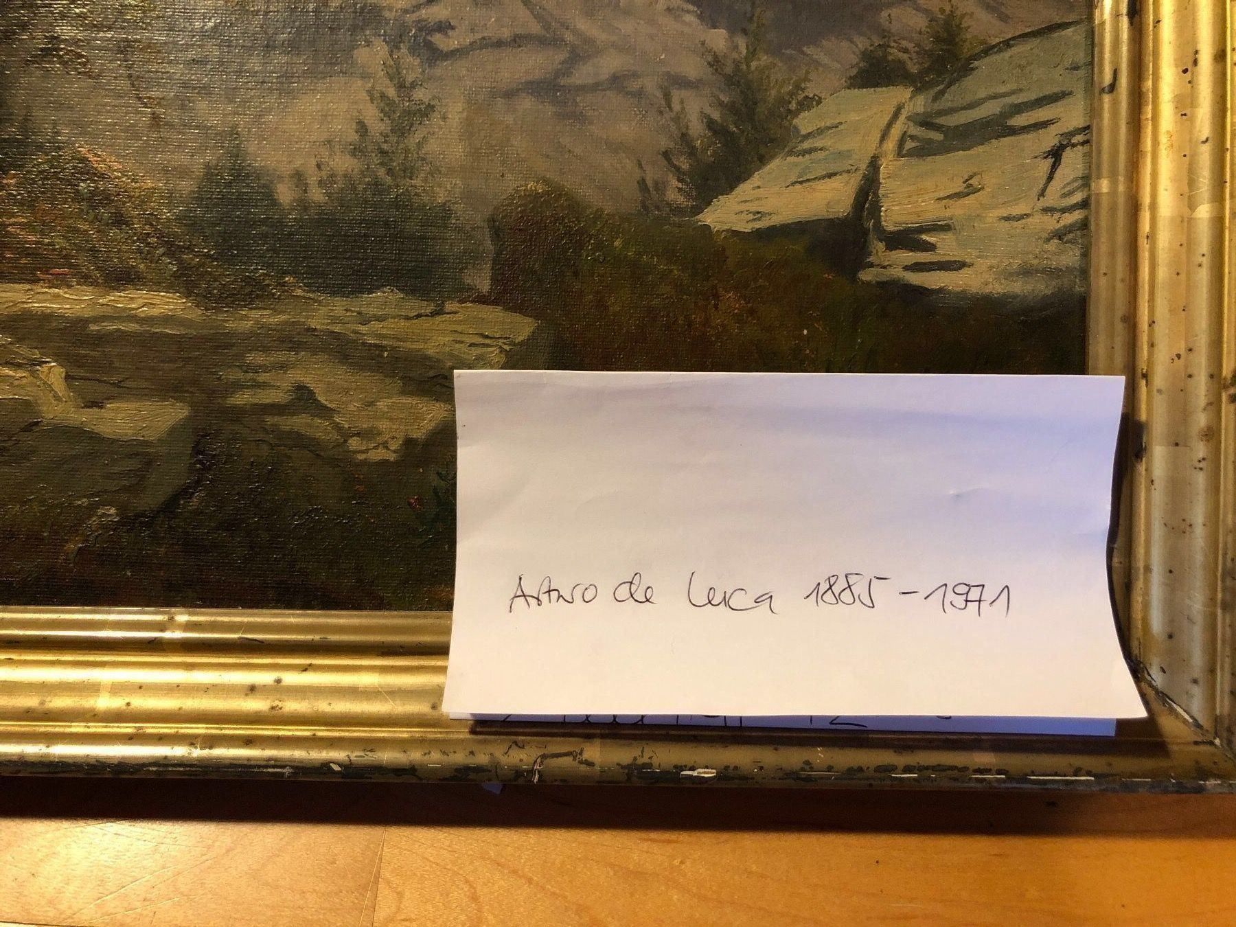 Dipinti: Ölbild Arturo de Luca 1885 - 1971 – Usato da Schliern b. Köniz venduto da Corinu59 3