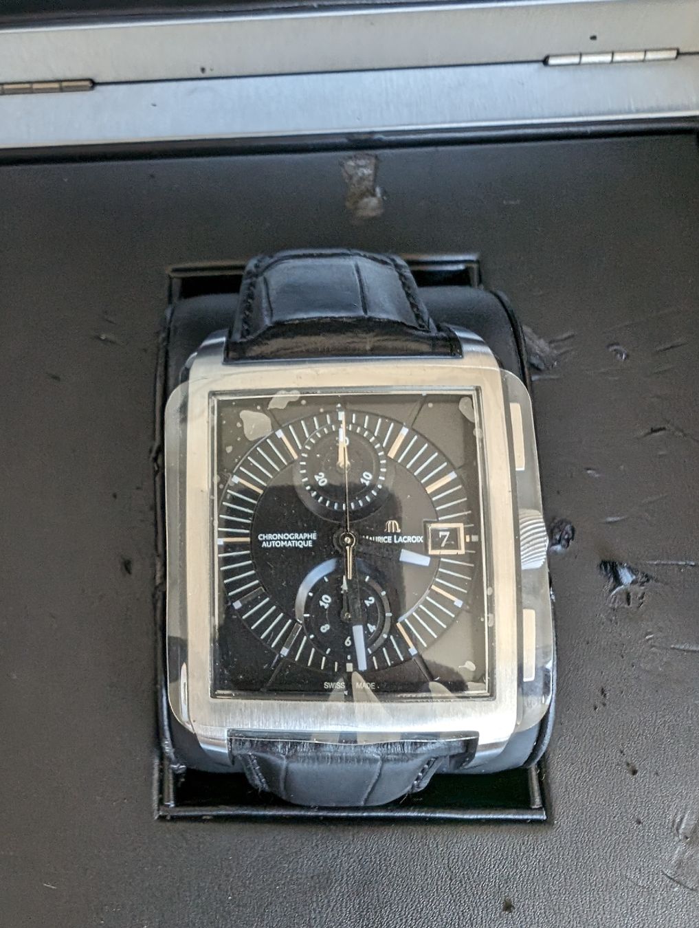 Maurice Lacroix Orologi: Maurice Lacroix Pontos Rectangulaire Chronographe – Nuovo e nell'imballaggio originale da Zürich venduto da pat_c76p 1