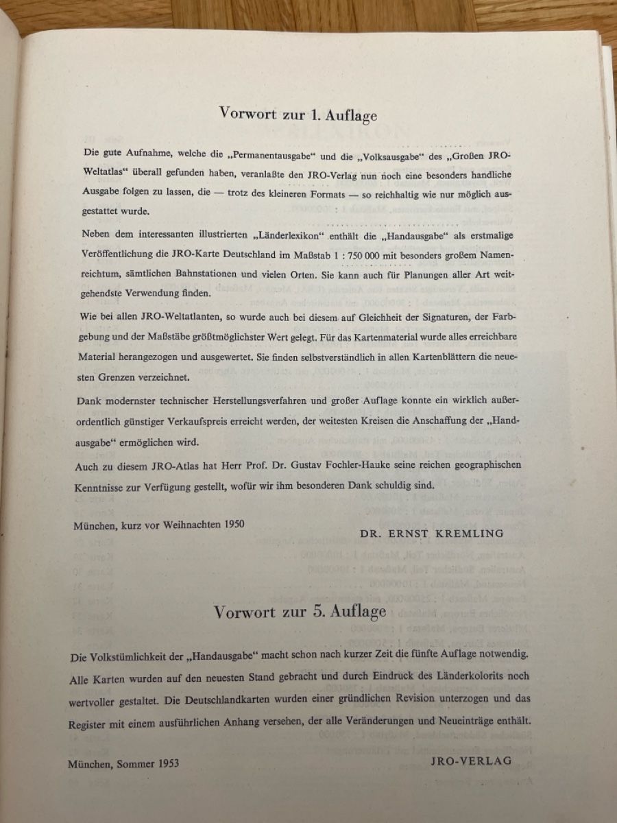 Bücher: JRO Weltatlas 1953 – Gebraucht aus Dussnang von jacabi1 3