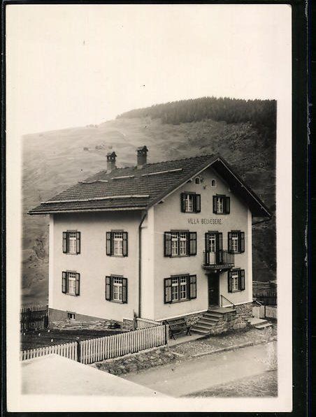 Cartoline postali: AK Curaglia, Villa Belvedere – Usato da Berlin venduto da bartko-reher