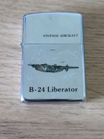 Feuerzeug B-24 Liberator Vintage Aircraft Chrom gebraucht