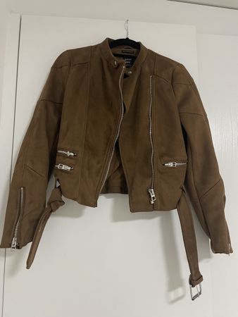 Veste Zara style motard daim synthétique S