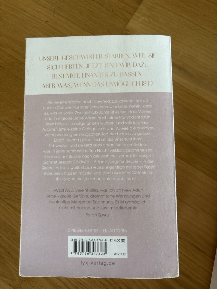 Libri: Lena Kiefer Westwell-Trilogie – Usato da Niederdorf venduto da chi_9yhb 1