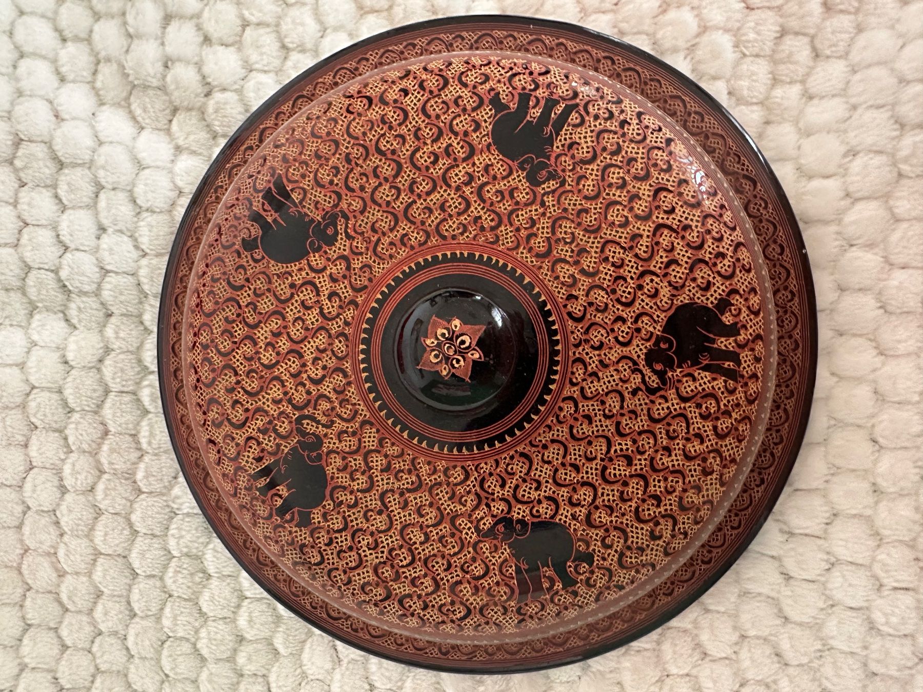 Altro in Decorazioni & Accessori: Boîte laquée avec couvercle de Birmanie – Nuovo (secondo la descrizione) da Genève venduto da ber_6sxv